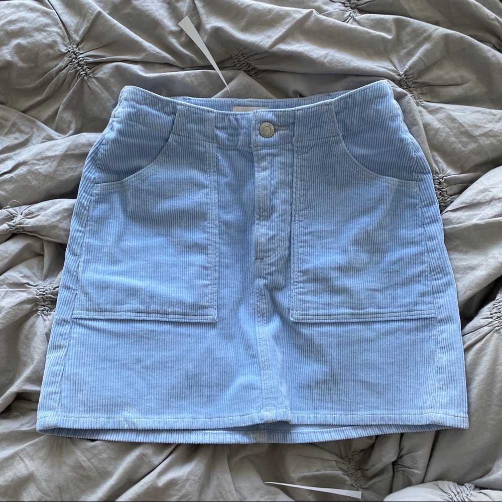Mini corduroy skirt